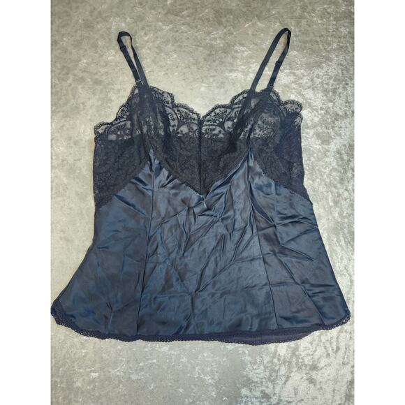 Wonder Maid Black Camisole Top Slip w/Lace Vintage-Size 36 - Picture 1 of 6